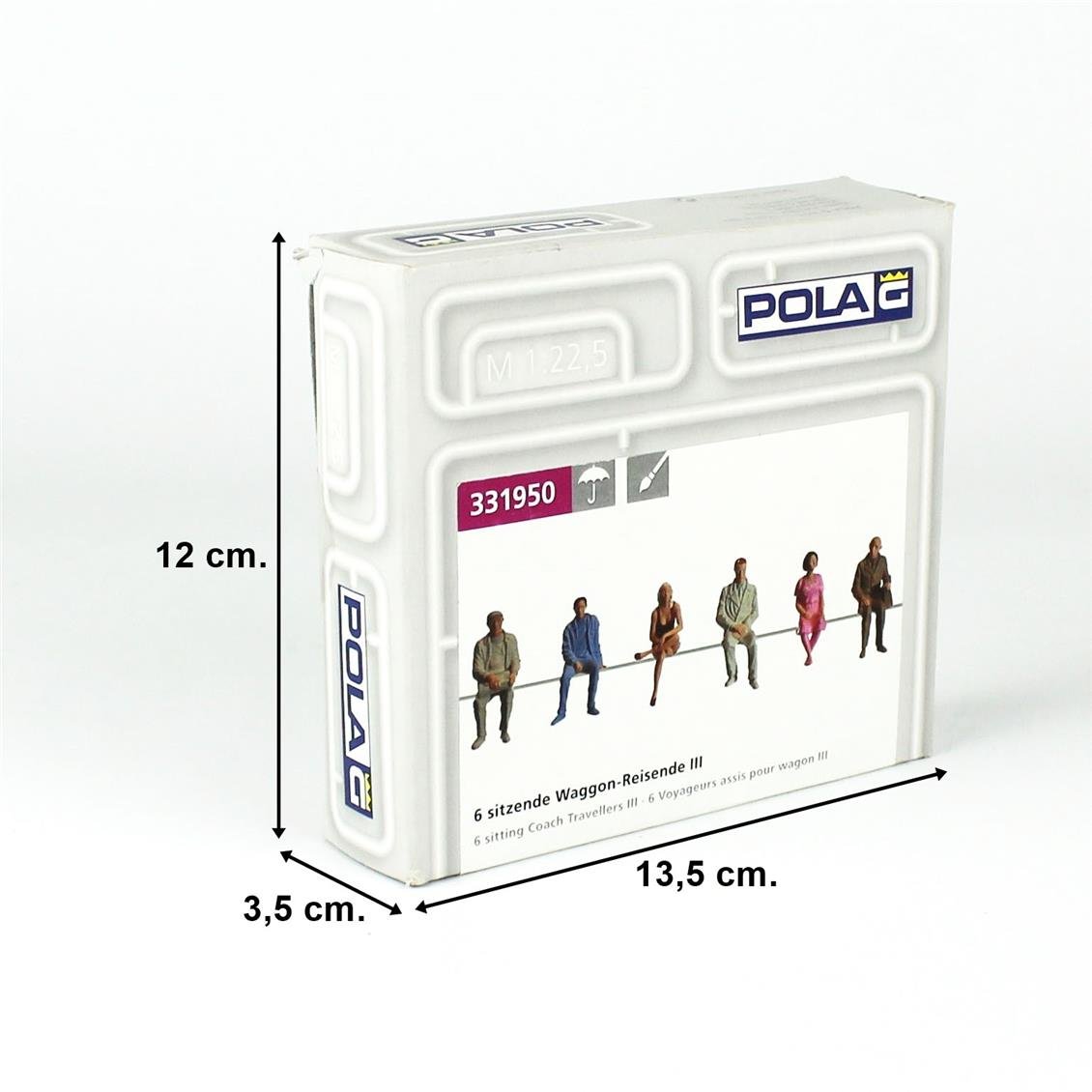 Faller 331950 1/22,5 Ölçek, Wagonda Oturan Yolcu Figürleri, 6 Adet