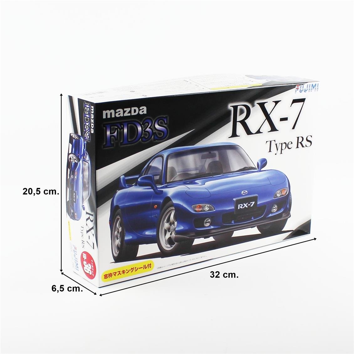 Fujimi ID-36 03942 1/24 Ölçek, Mazda FD3S RX-7 Type RS, (Cam Boyama Maskesi ile), Otomobil Plastik Model Kiti