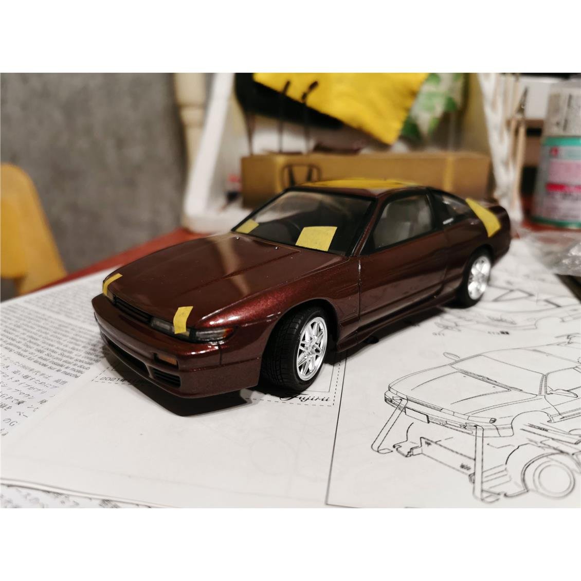 Fujimi ID-67 04640 1/24 Ölçek, Nissan New Sileighty S13 RPS13, Otomobil Plastik Model Kiti
