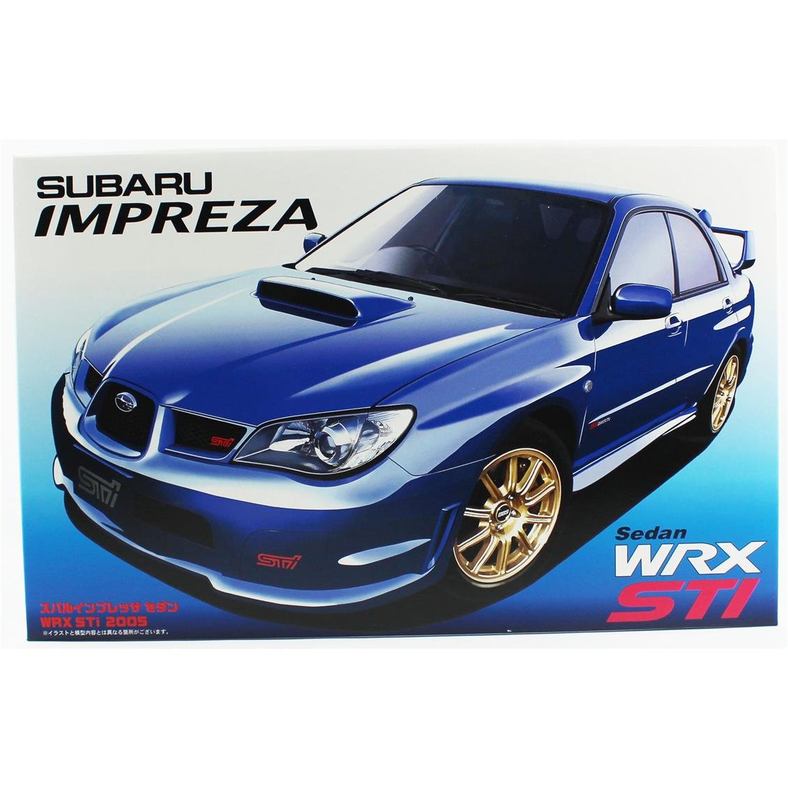Fujimi ID-83 03669 1/24 Ölçek, Subaru (GH-GDB) New Impreza Sedan WRX STi, Otomobil Plastik Model Kiti