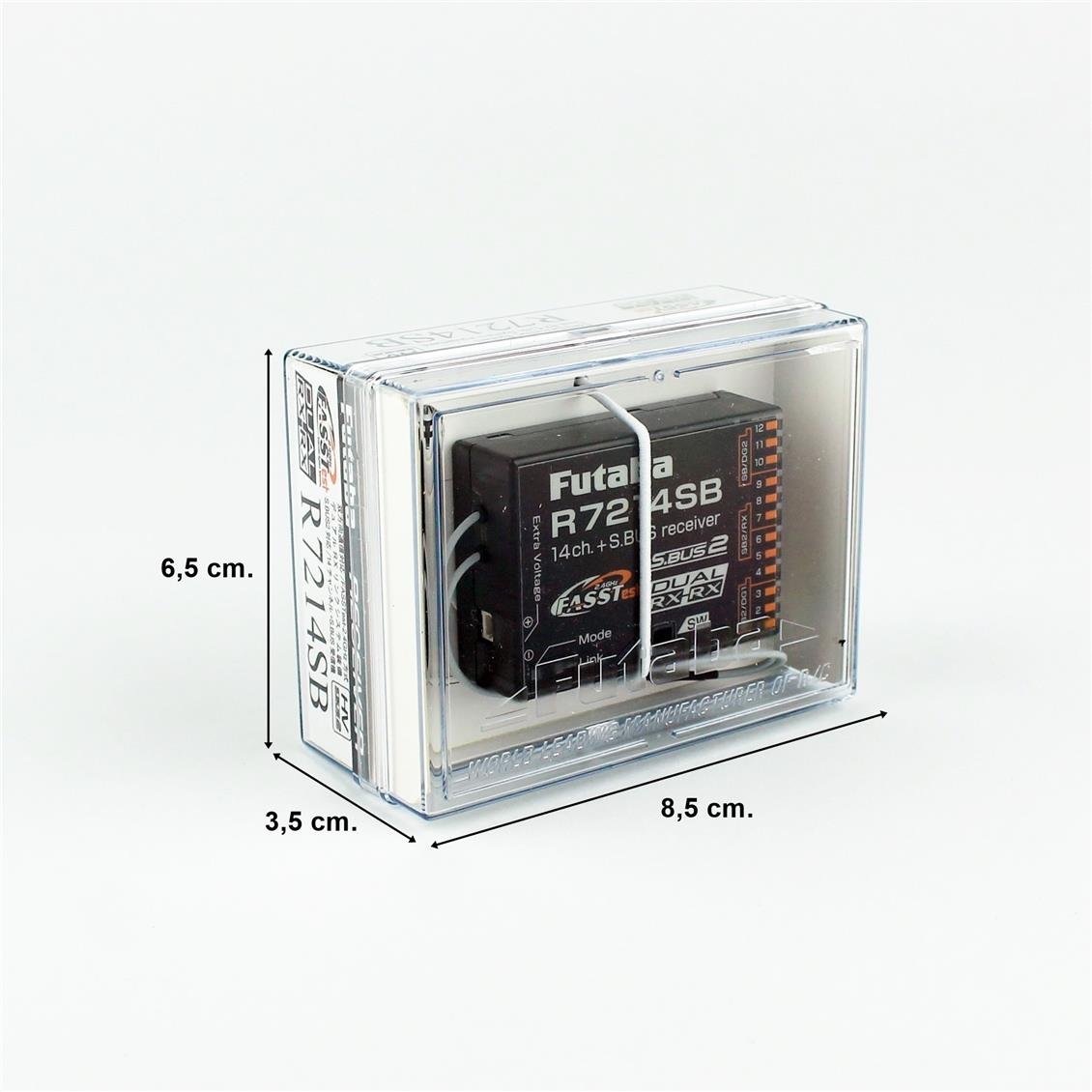 Futaba 05002736 R7214SB Kumanda Alıcısı, 2.4 Ghz, FASSTest