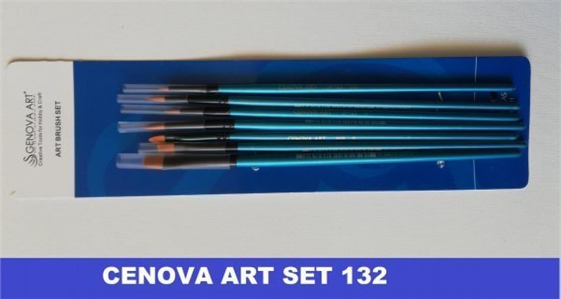 Genova 132 Karma 7li Dekor Fırça Seti
