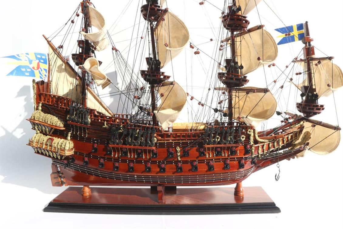 GIANHIEN TS0014W60 WASA AHŞAP HAZIR YELKENLİ SAVAŞ GEMİSİ MAKETİ