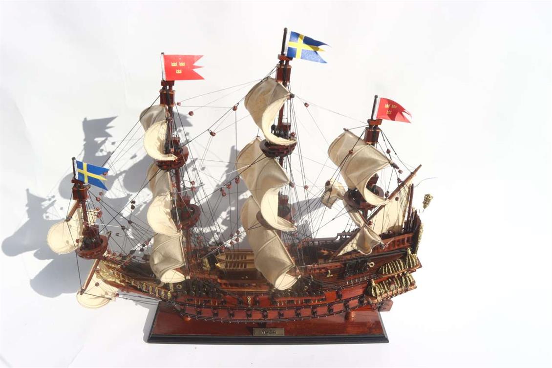 GIANHIEN TS0014W60 WASA AHŞAP HAZIR YELKENLİ SAVAŞ GEMİSİ MAKETİ