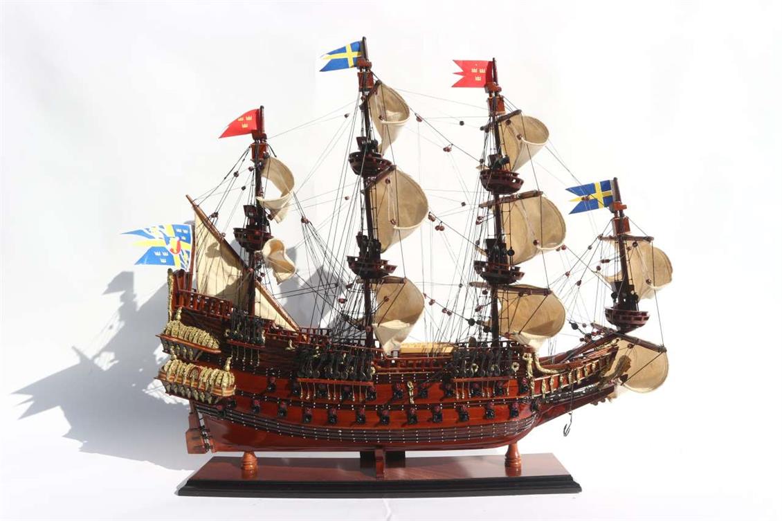 GIANHIEN TS0014W60 WASA AHŞAP HAZIR YELKENLİ SAVAŞ GEMİSİ MAKETİ