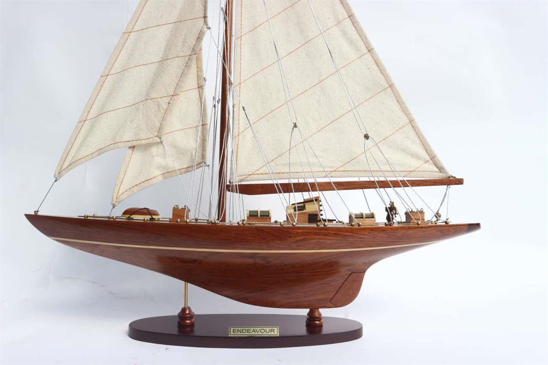 GIANHIEN YT0001W50 ENDEAVOUR AHŞAP HAZIR YELKENLİ GEMİ MAKETİ