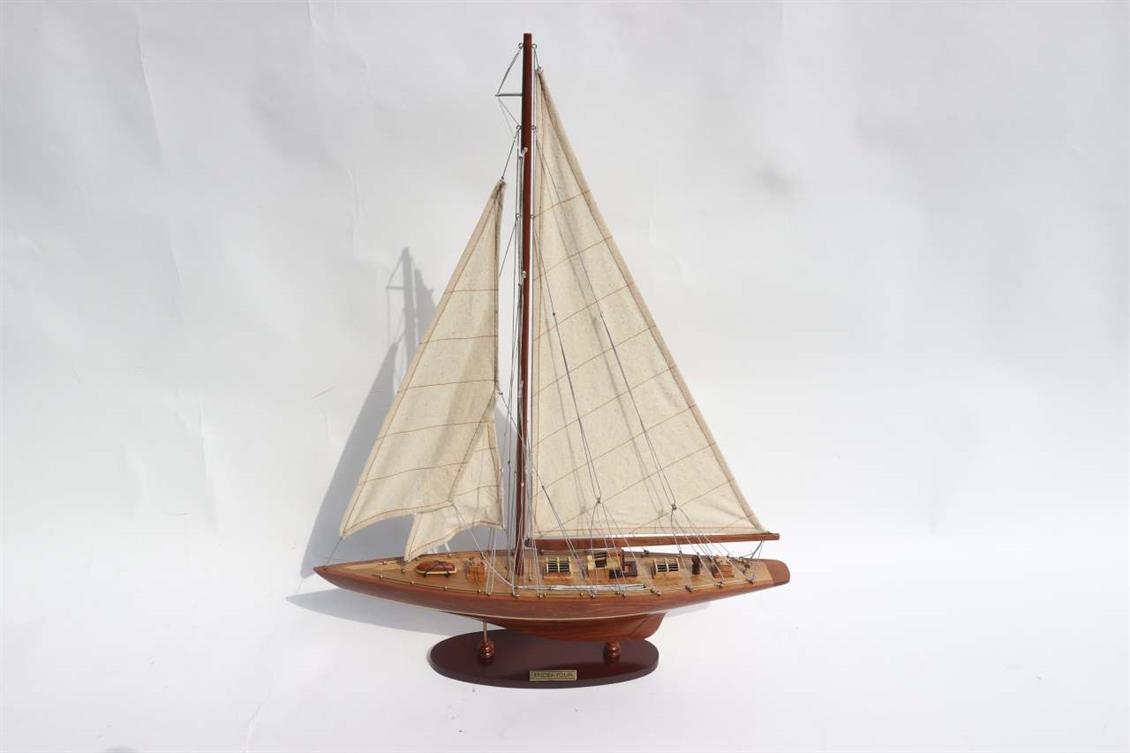 GIANHIEN YT0001W50 ENDEAVOUR AHŞAP HAZIR YELKENLİ GEMİ MAKETİ