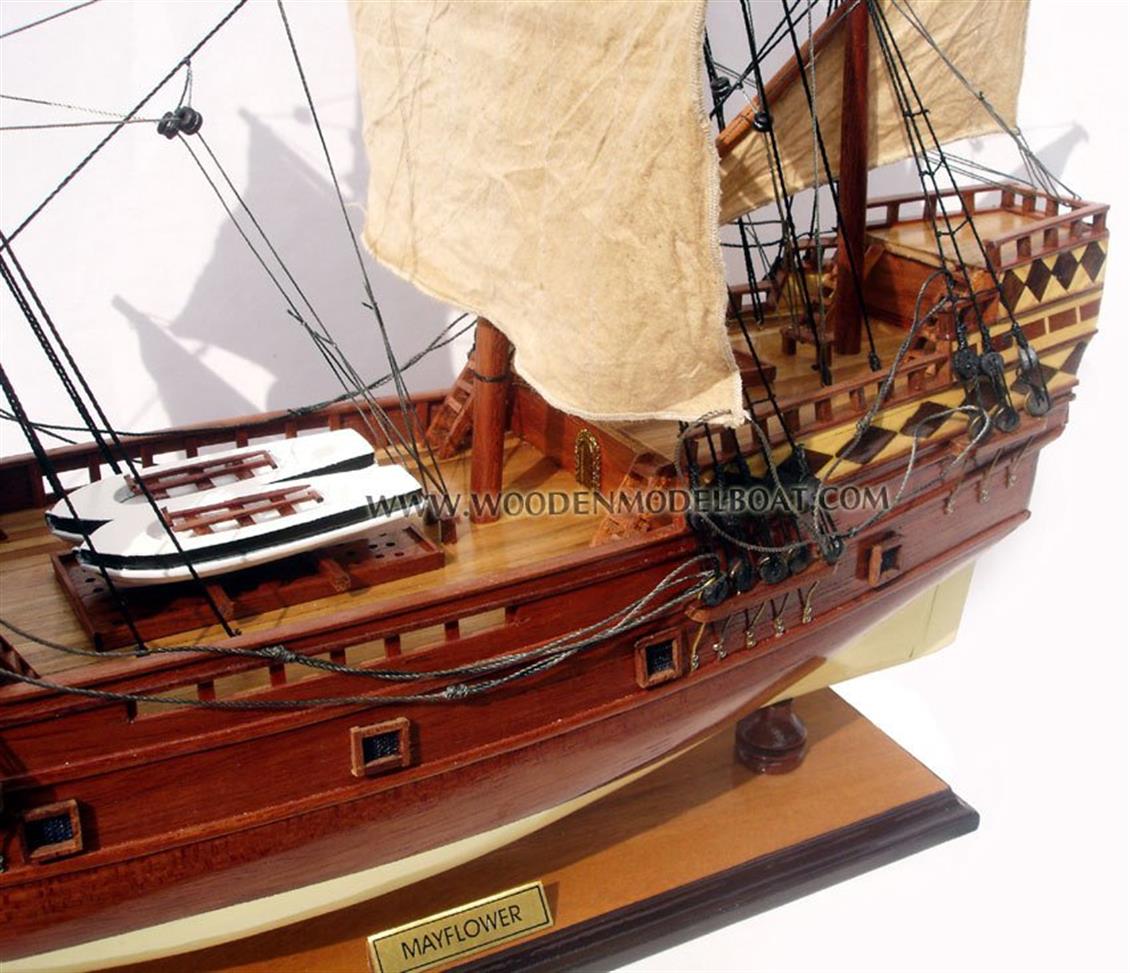 GIANHIEN YT0020P60 MAYFLOWER AHŞAP HAZIR YELKENLİ GEMİ MAKETİ