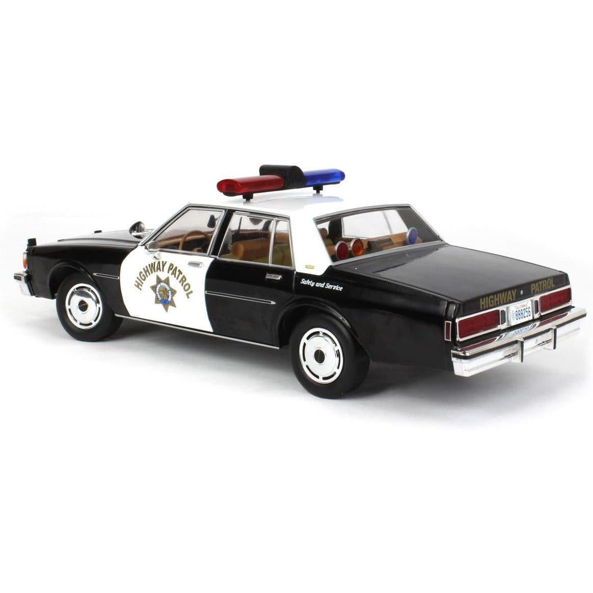 Greenlight 19108 1/18 Ölçek, 1989 Chevrolet Caprice Police Black and White, Sergilemeye Hazır Model Araba