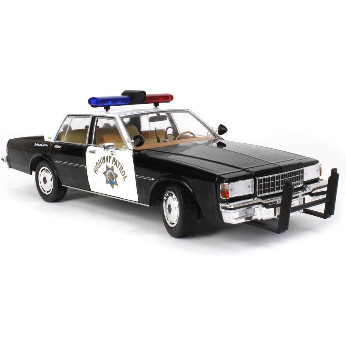 Greenlight 19108 1/18 Ölçek, 1989 Chevrolet Caprice Police Black and White, Sergilemeye Hazır Model Araba