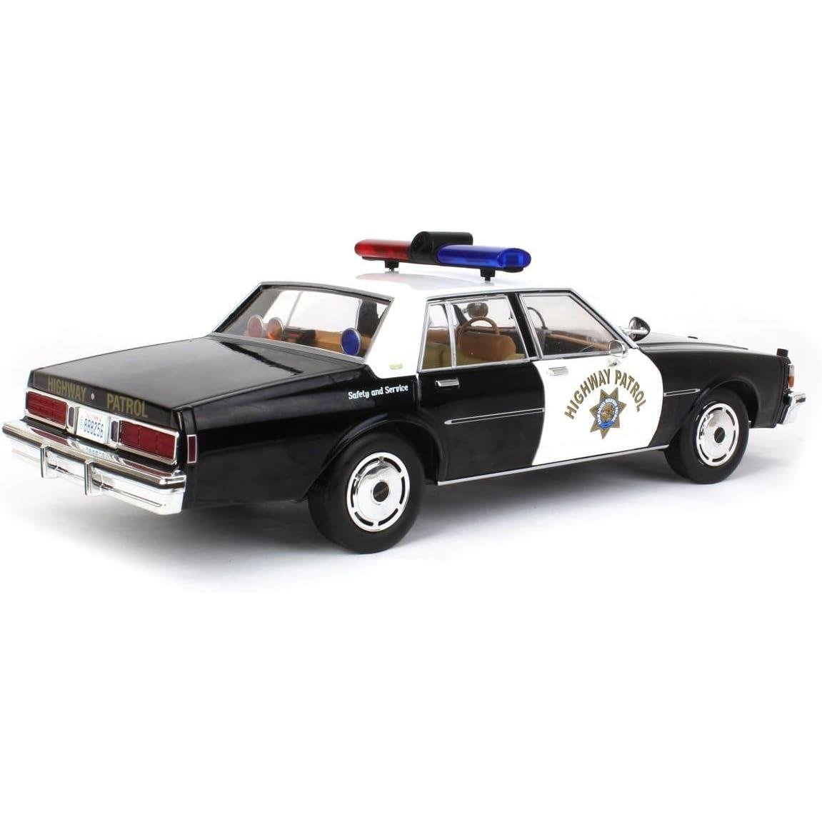 Greenlight 19108 1/18 Ölçek, 1989 Chevrolet Caprice Police Black and White, Sergilemeye Hazır Model Araba