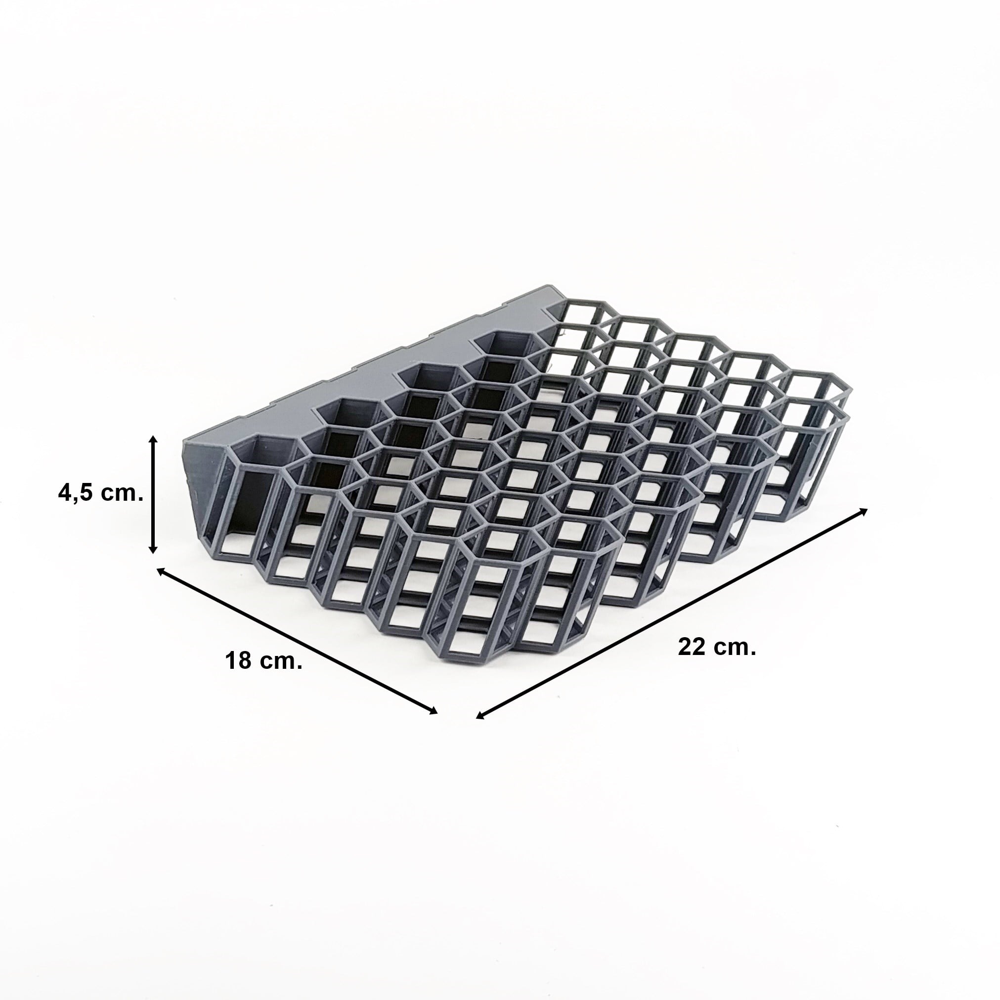 Gri Boya Standı, 45 Adet 17 ml. Boyalar İçin