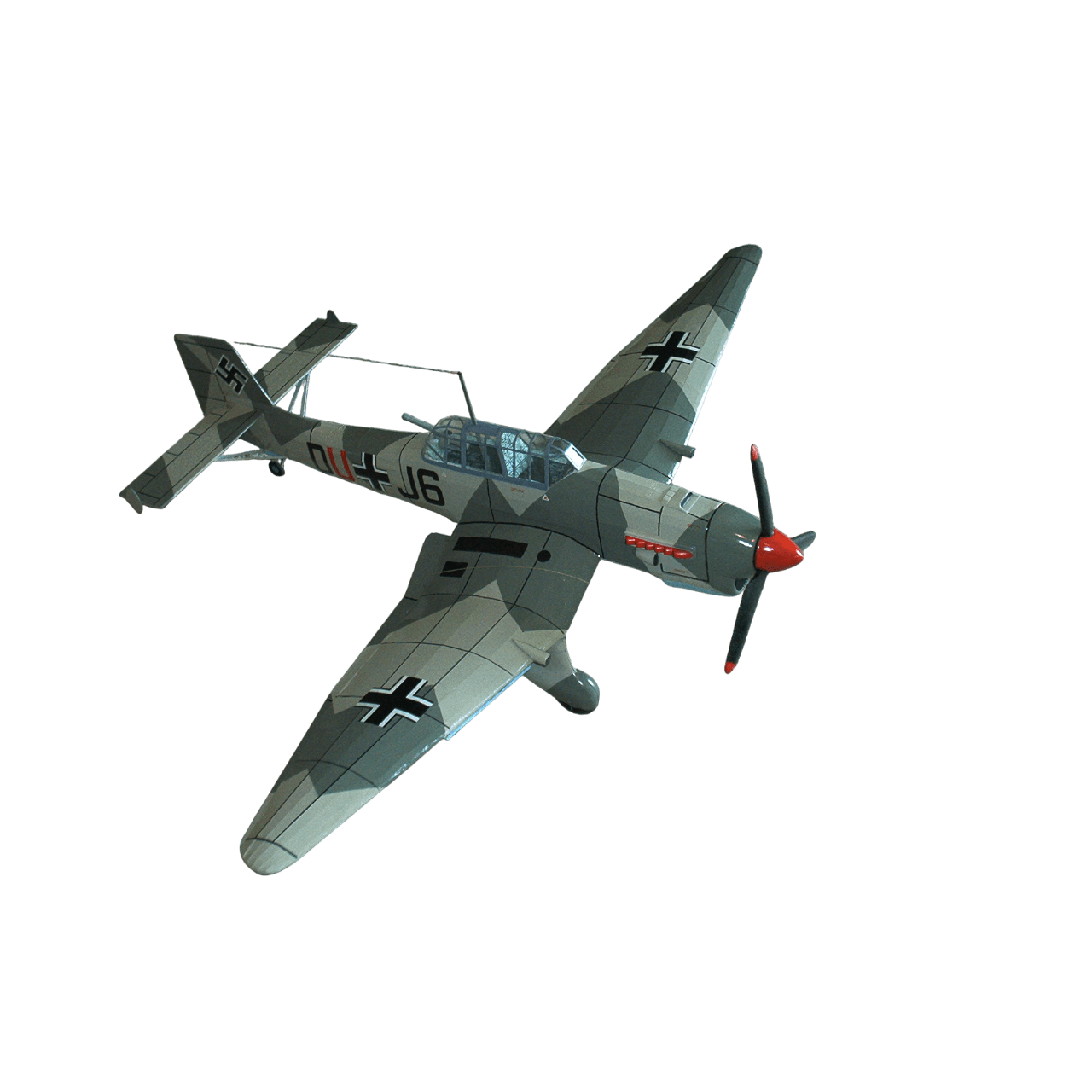 Guillow's 1002 1/16 Scale Stuka 88cm Balsa Free Flight Model Kit