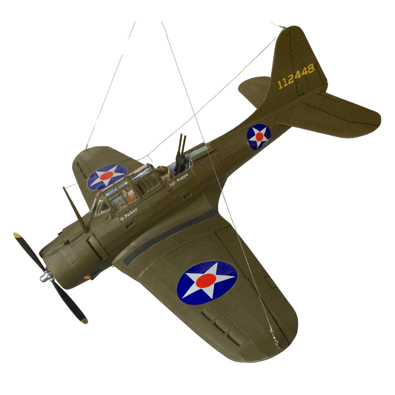 Guillow's 1003 1/16 Scale Dauntless 80cm Balsa Free Flight Model Kit