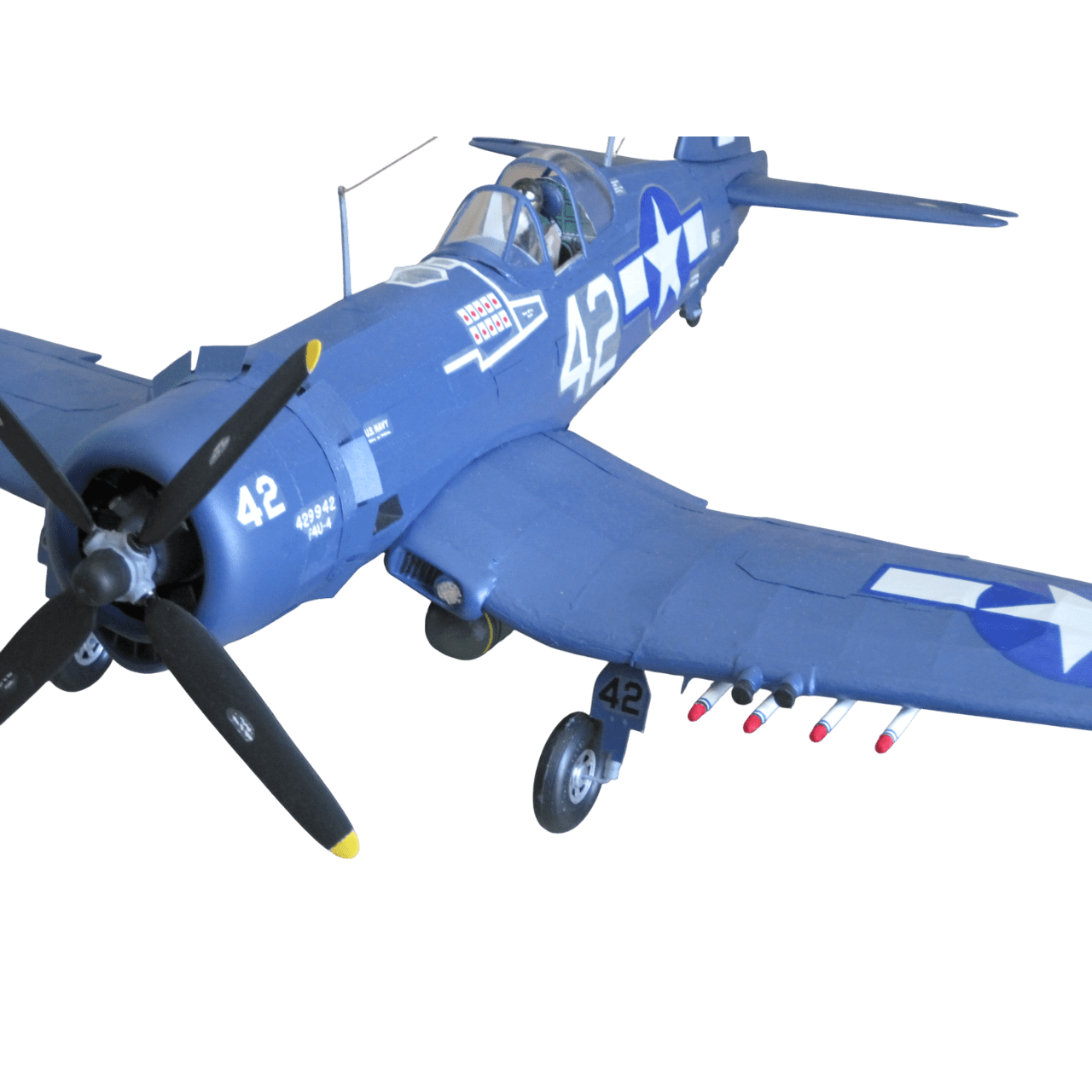 Guillow's 1004 1/16 Scale Corsair 77cm Balsa Free Flight Model Kit