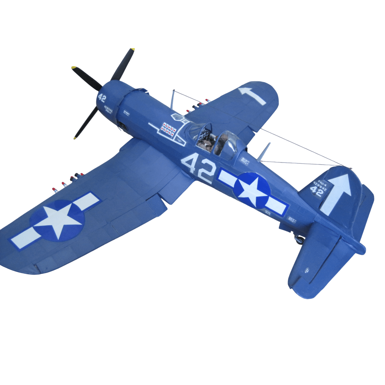 Guillow's 1004 1/16 Scale Corsair 77cm Balsa Free Flight Model Kit