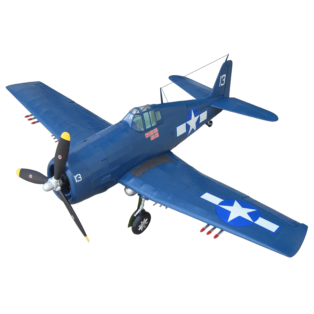 Guillow's 1005 1/16 Scale Hellcat 83cm Balsa Free Flight Model Kit