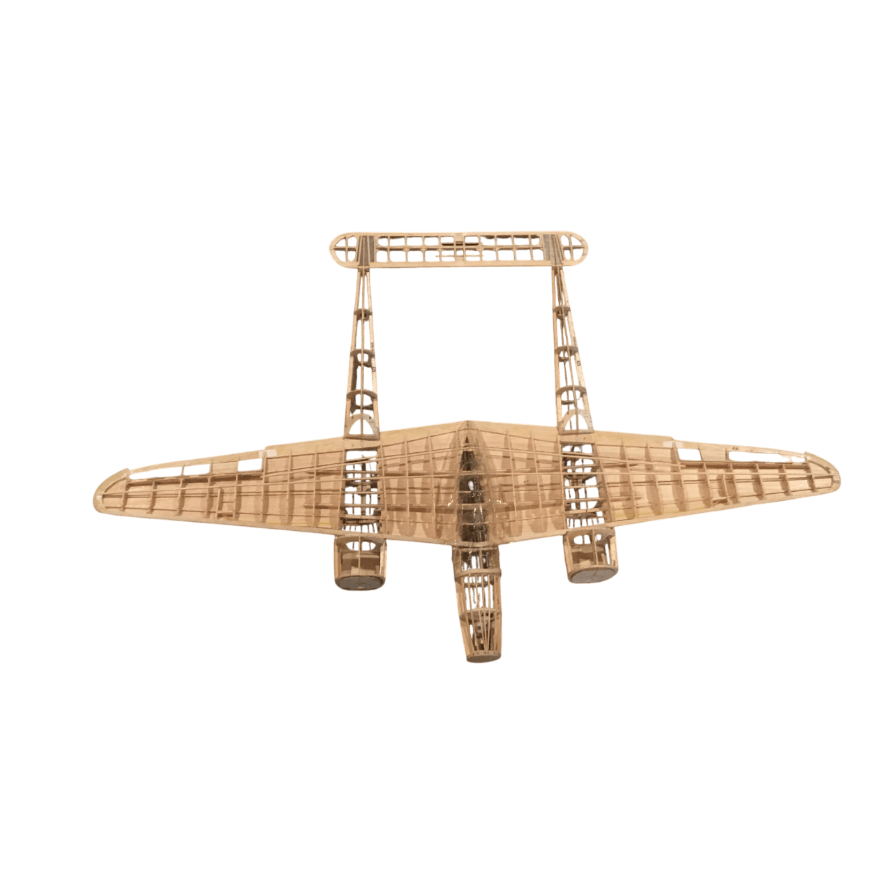 Guillow's 2001 1/28 Scale P-38 Lightning 102cm Balsa Free Flight Model Kit