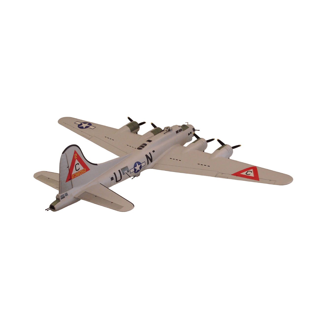 Guillow's 2002 1/28 Ölçek, B-17G Flying Fortress, 116cm, Balsa, Serbest Uçuş Model Kiti