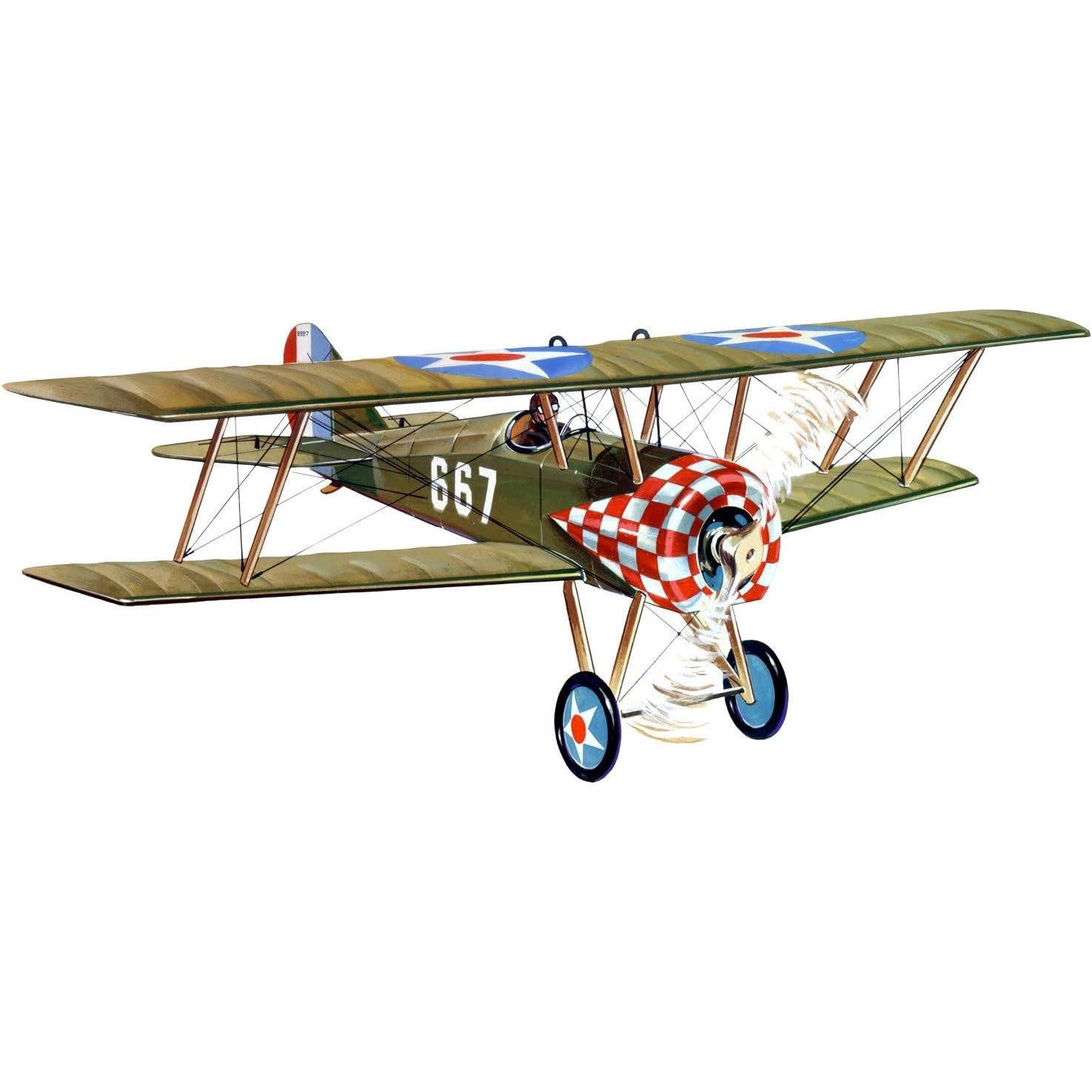 Guillow's 201 1/14 Scale Thomas Morse Scout 60cm Laser Cut Balsa Free Flight Model Kit