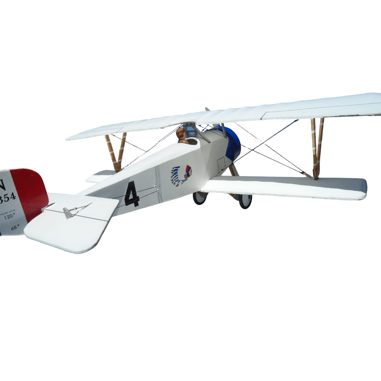 Guillow's 203 1/12 Ölçek, Nieuport II, 60cm, Laser Kesim, Balsa, Serbest Uçuş Model Kiti