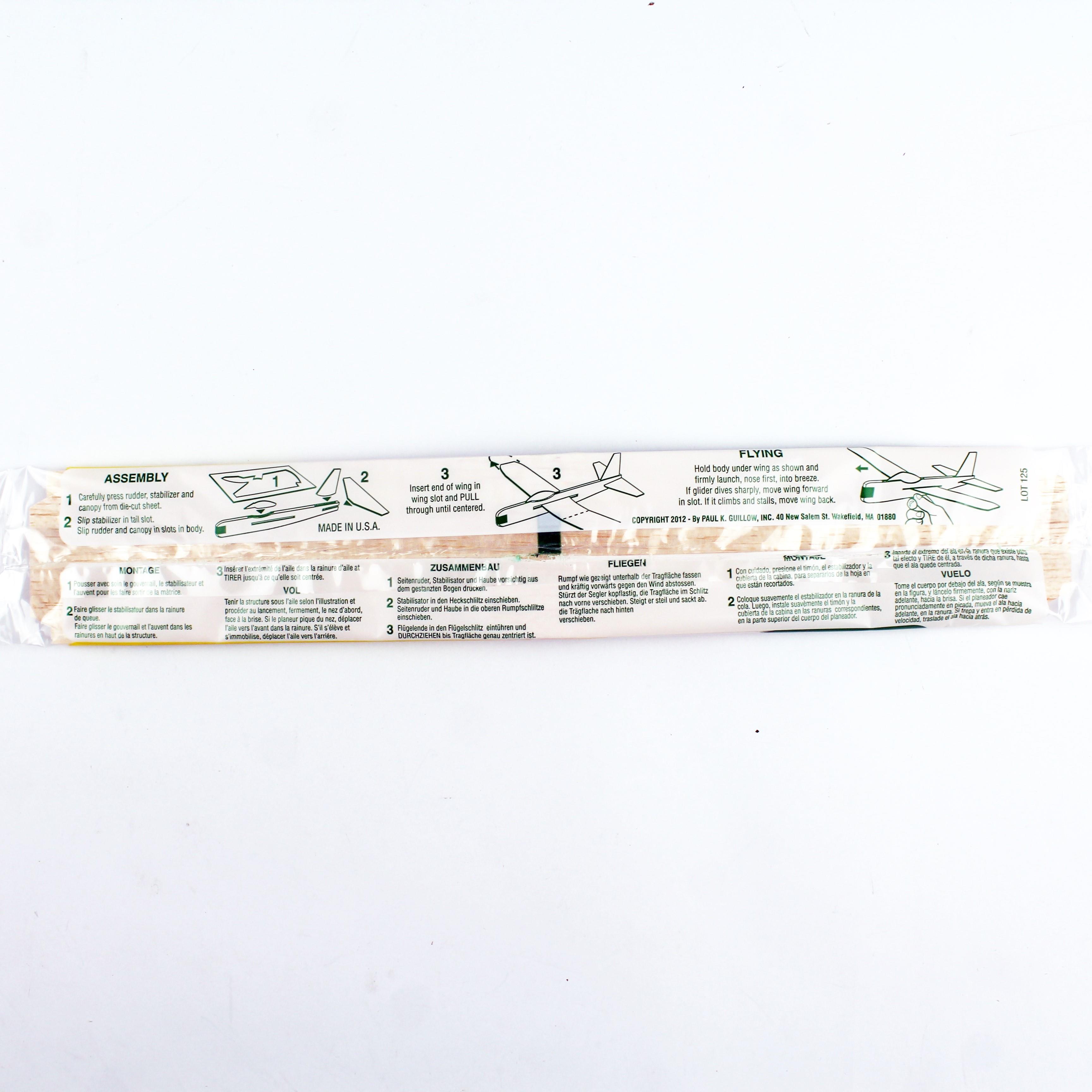 Guillow's 30 Jetfire, 30 cm. Glider, Balsa, Free Flight Model