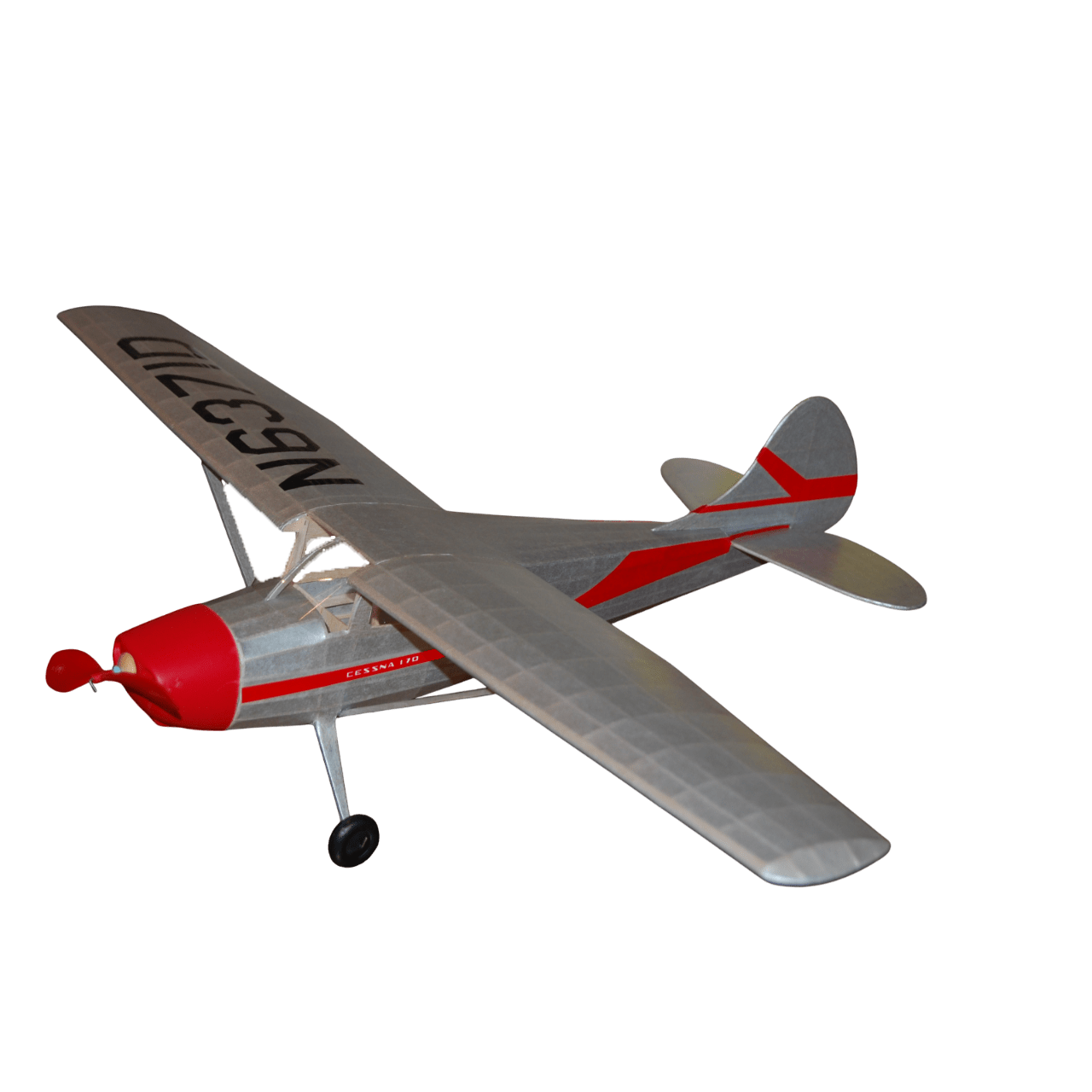 Guillow's 302 1/18 Scale Cessna 170, 60cm, Laser Cut, Balsa, Free Flight Model Kit