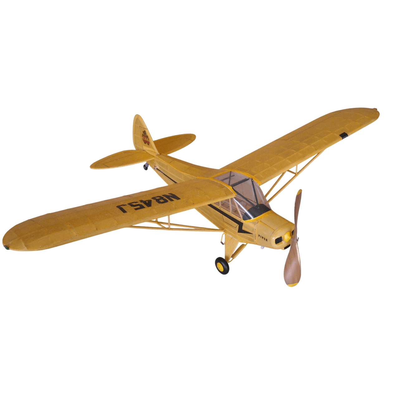 Guillow's 303 1/18 Scale Piper Cub 95, 60cm, Laser Cut, Balsa, Free Flight Model Kit