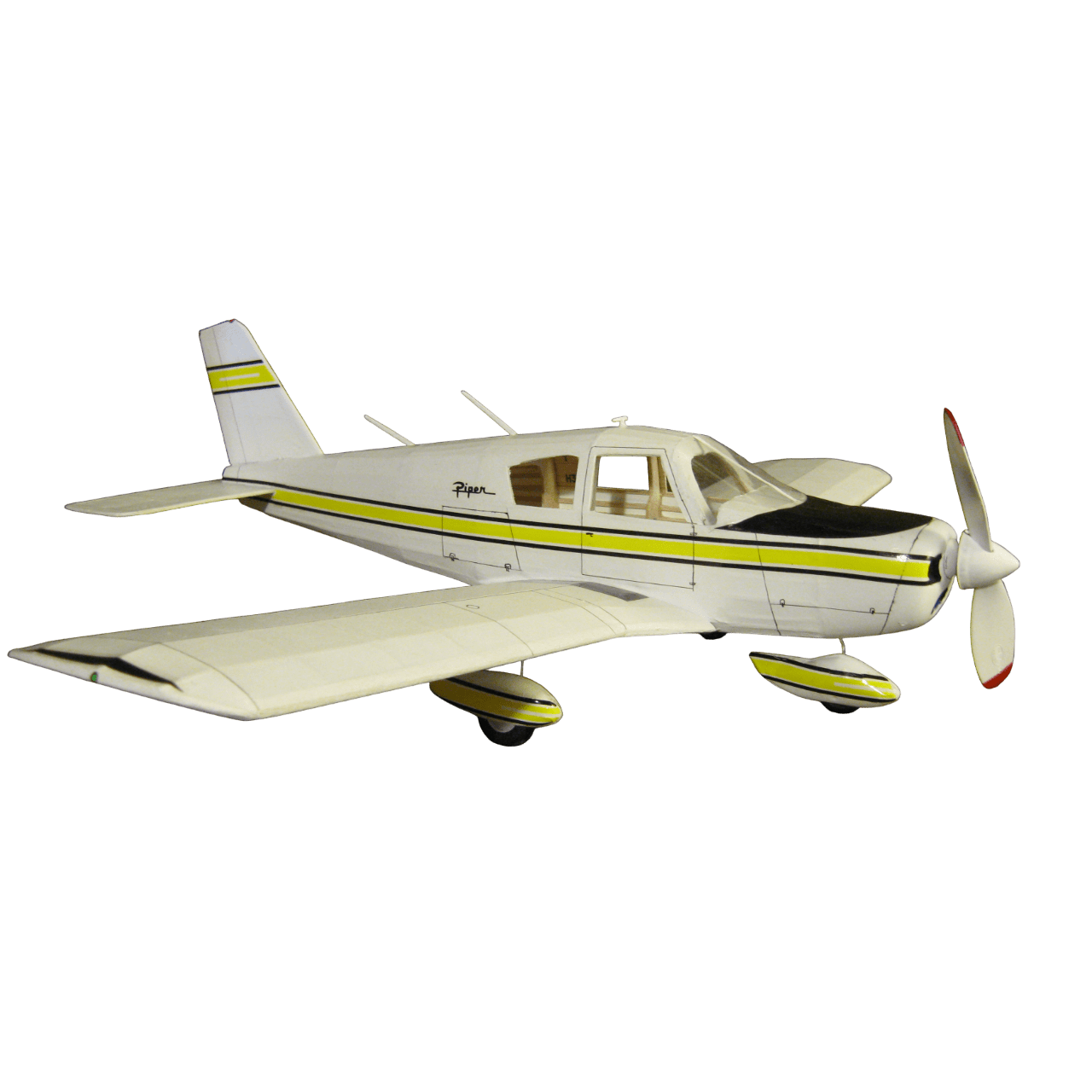 Guillow's 307 1/20 Ölçek, Cherokee, 50cm, Laser Kesim, Balsa, Serbest Uçuş Model Kiti