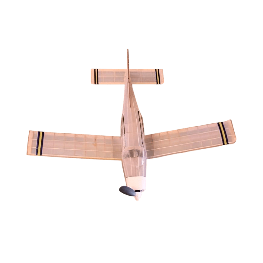 Guillow's 308 1/20 Ölçek, Musketeer, 50cm, Laser Kesim, Balsa, Serbest Uçuş Model Kiti