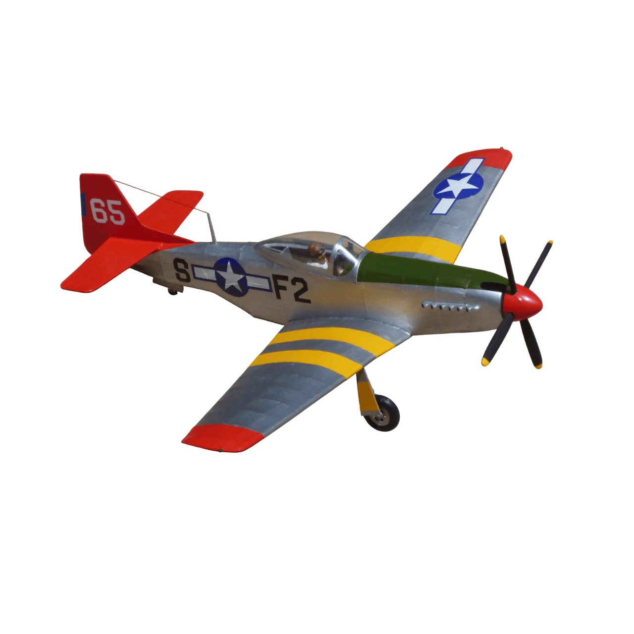 Guillow's 402 1/16 Ölçek, Mustang, 70cm, Laser Kesim, Balsa, Serbest Uçuş Model Kiti
