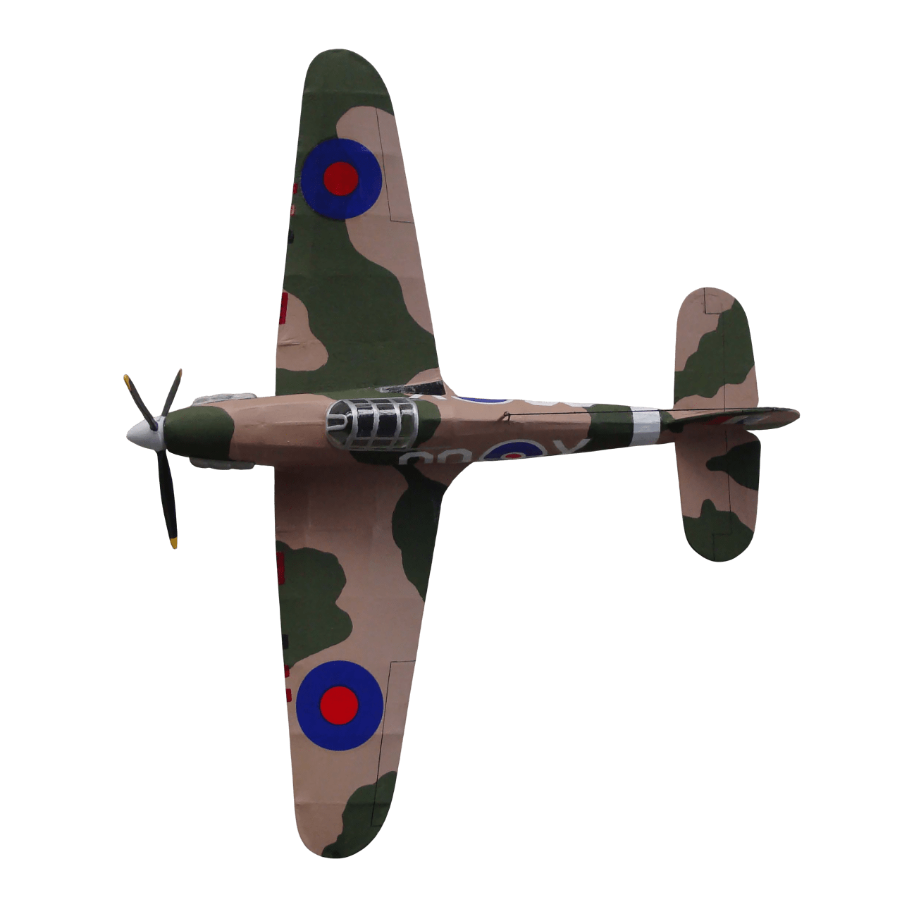 Guillow's 506 1/30 Ölçek, Hurricane, 42cm, Laser Kesim, Balsa, Serbest Uçuş Model Kiti