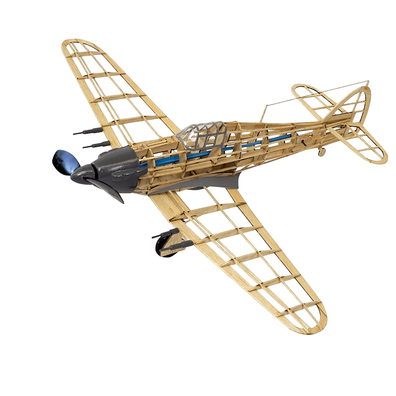 Guillow's 506 1/30 Ölçek, Hurricane, 42cm, Laser Kesim, Balsa, Serbest Uçuş Model Kiti