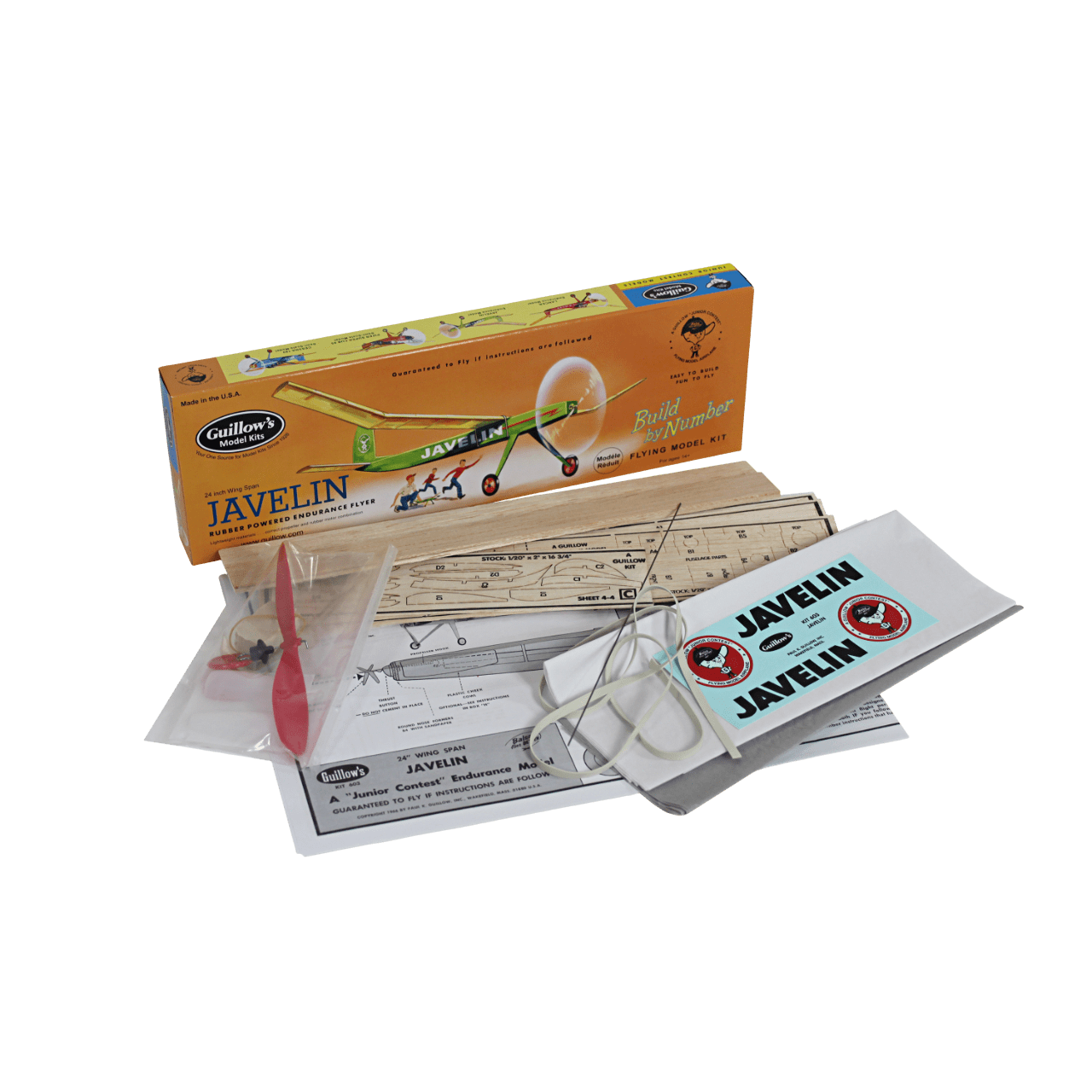 Guillow's 603 Javelin, 60cm, Balsa, Free Flight Model Kit