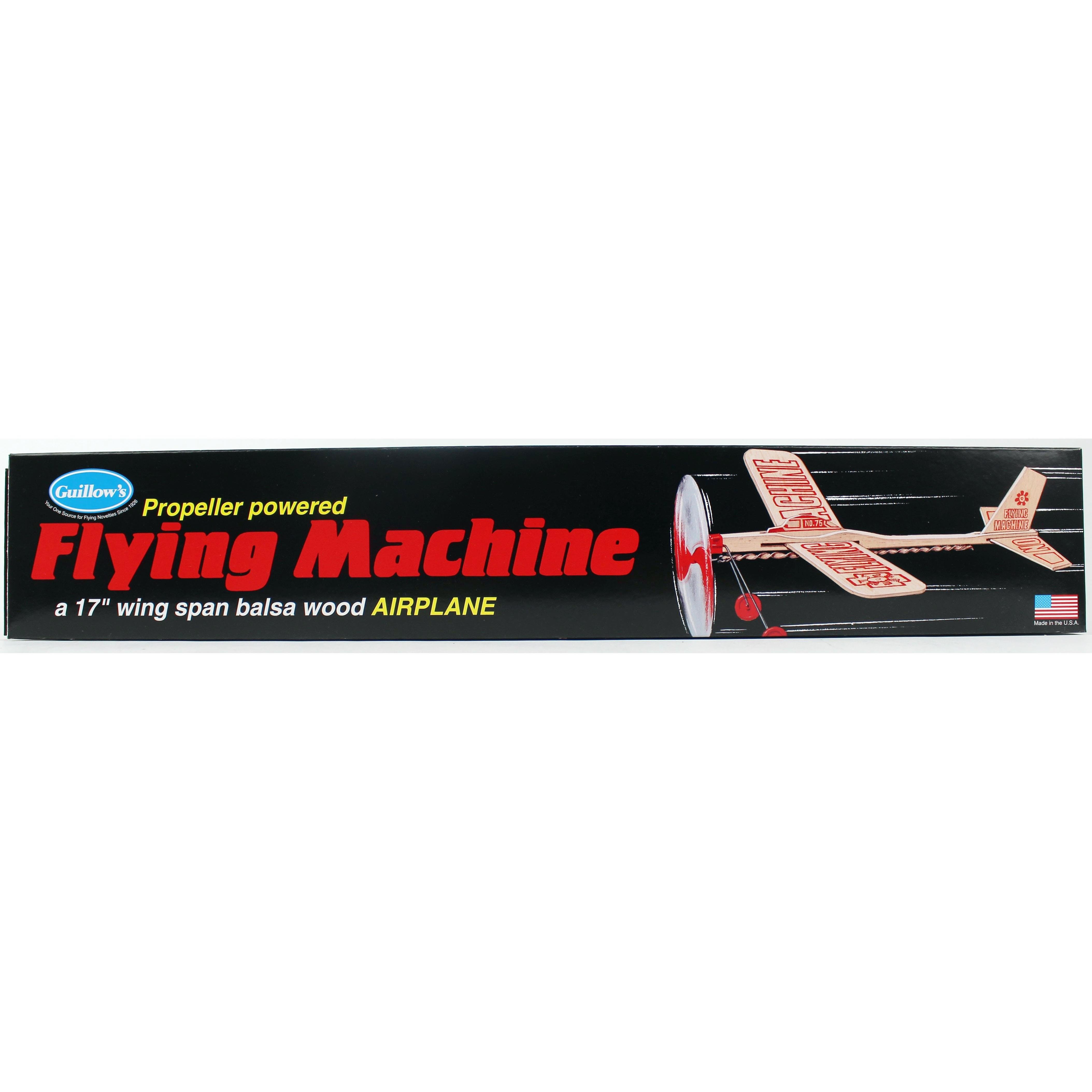 Guillow's 75 Flying Machine, 43 cm. Rubber-Motorized, Balsa, Free-Flight Model