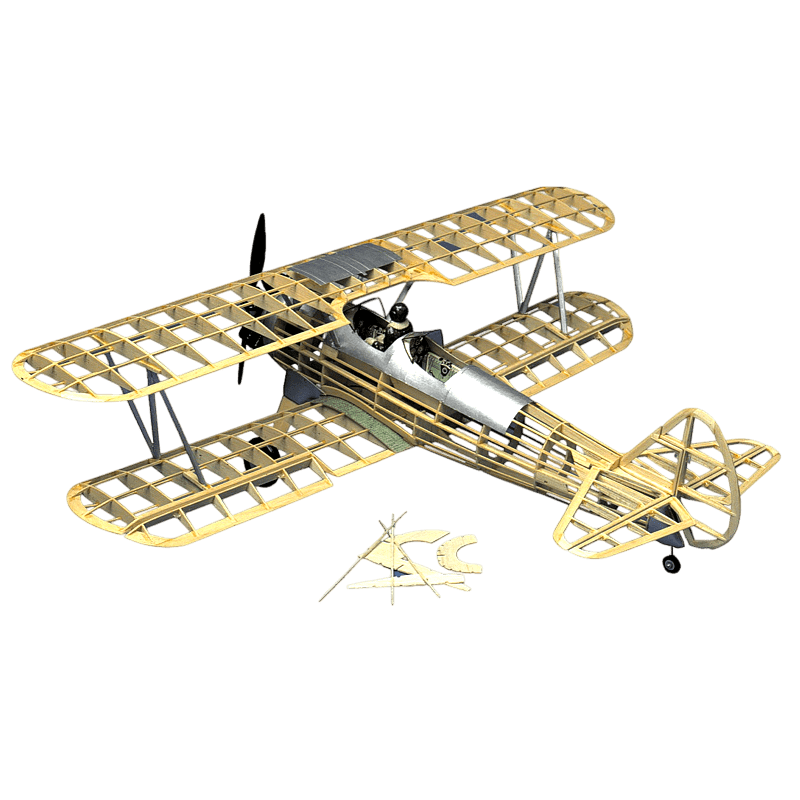 Guillow's 803 1/16 Scale, PT-17, 70cm, Balsa, Free Flight Model Kit