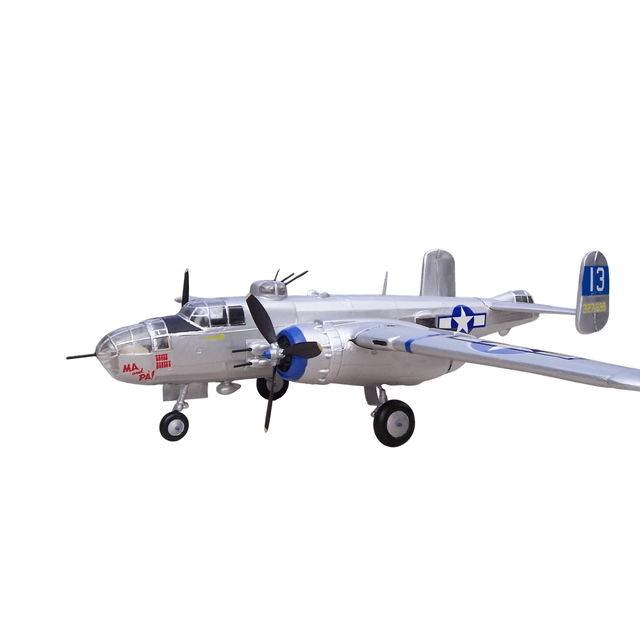 Guillow's 805 1/32 Scale, B25 Mitchell, 70cm, Balsa, Free Flight Model Kit