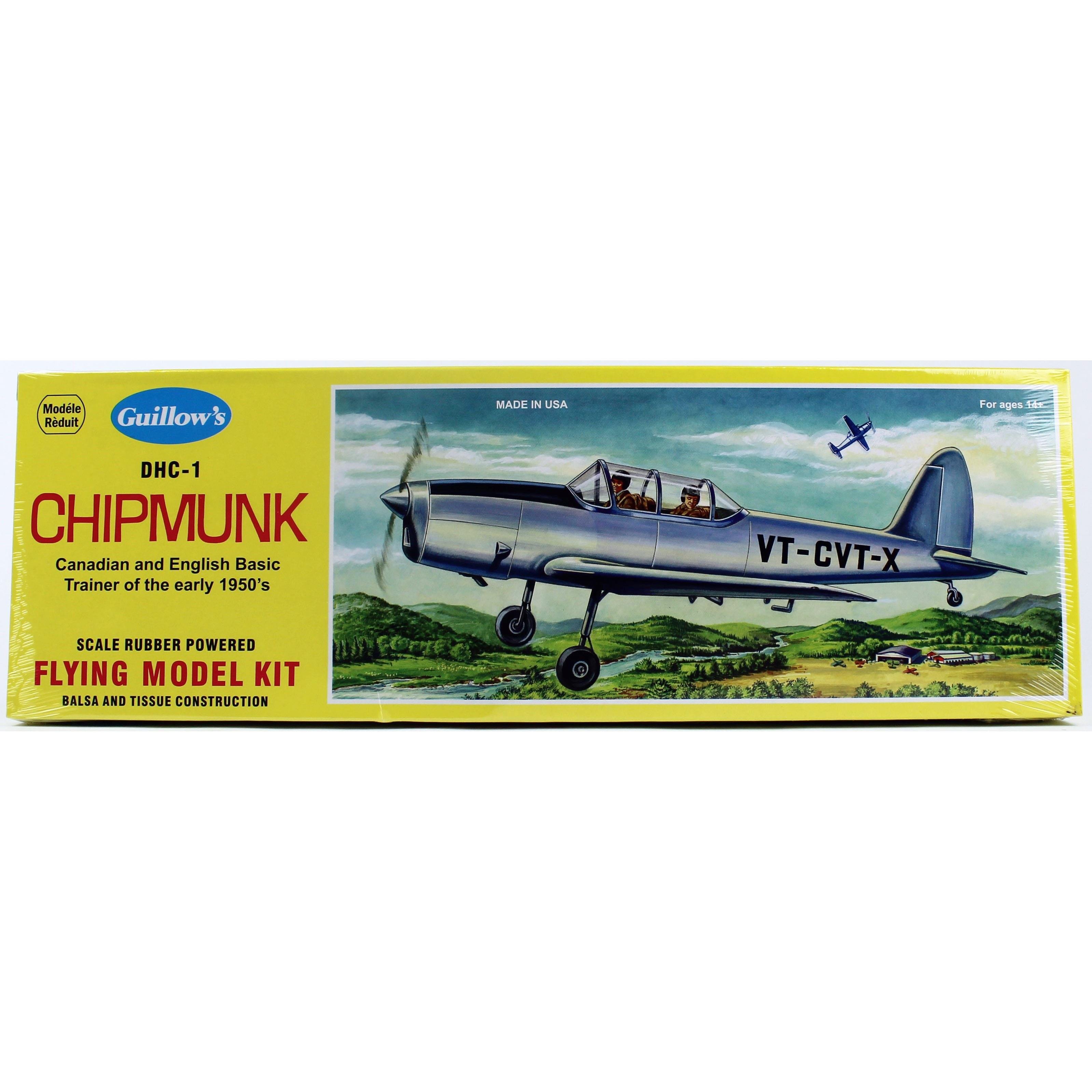 Guillow's 903 1/24 Scale Chipmunk 43cm Balsa Free Flight Model Kit