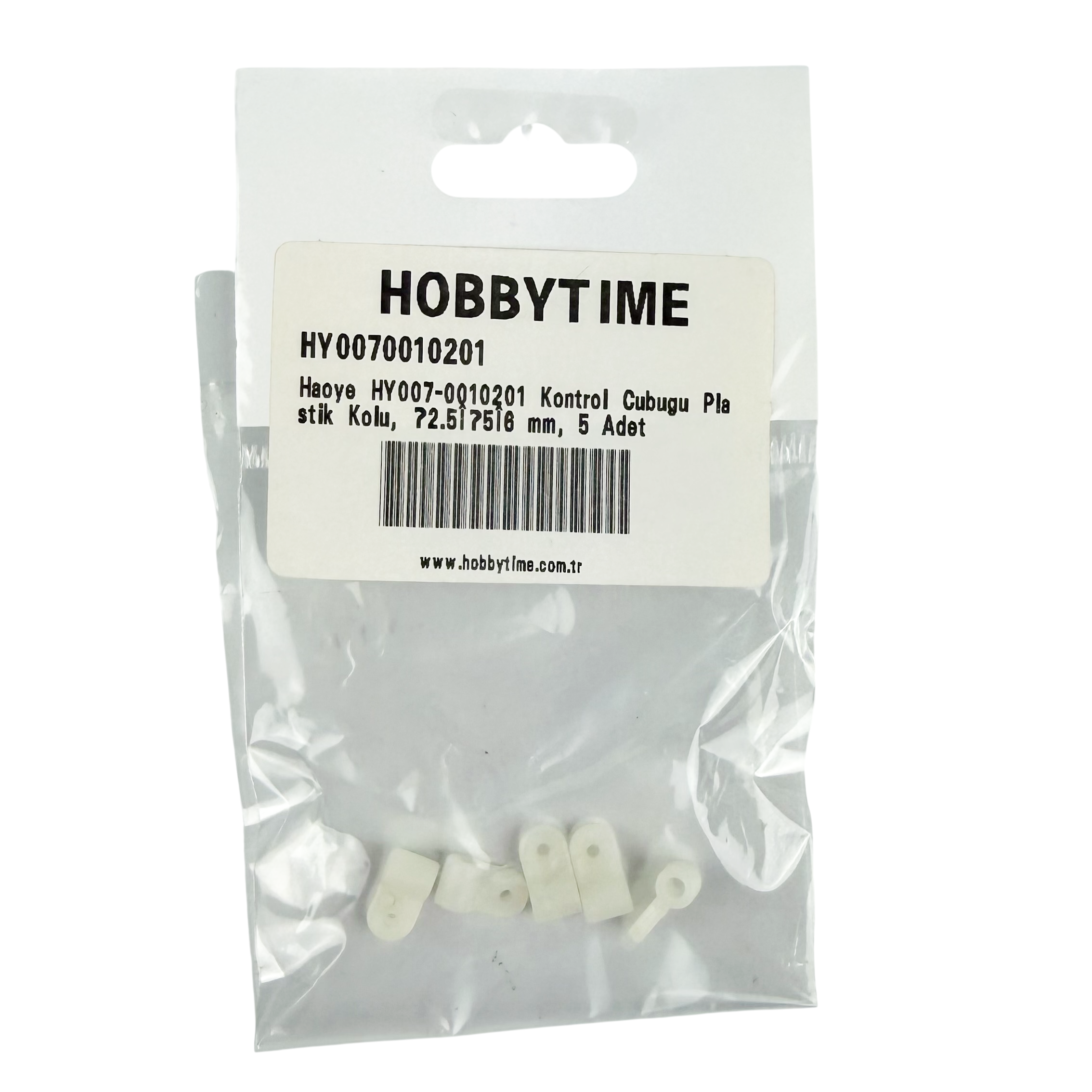 Haoye HY007-00102 Kontrol Çubuğu Plastik Kolu, İç Çap 2.5mm.× Dış Çap 5mm.×6mm, 10 Adet