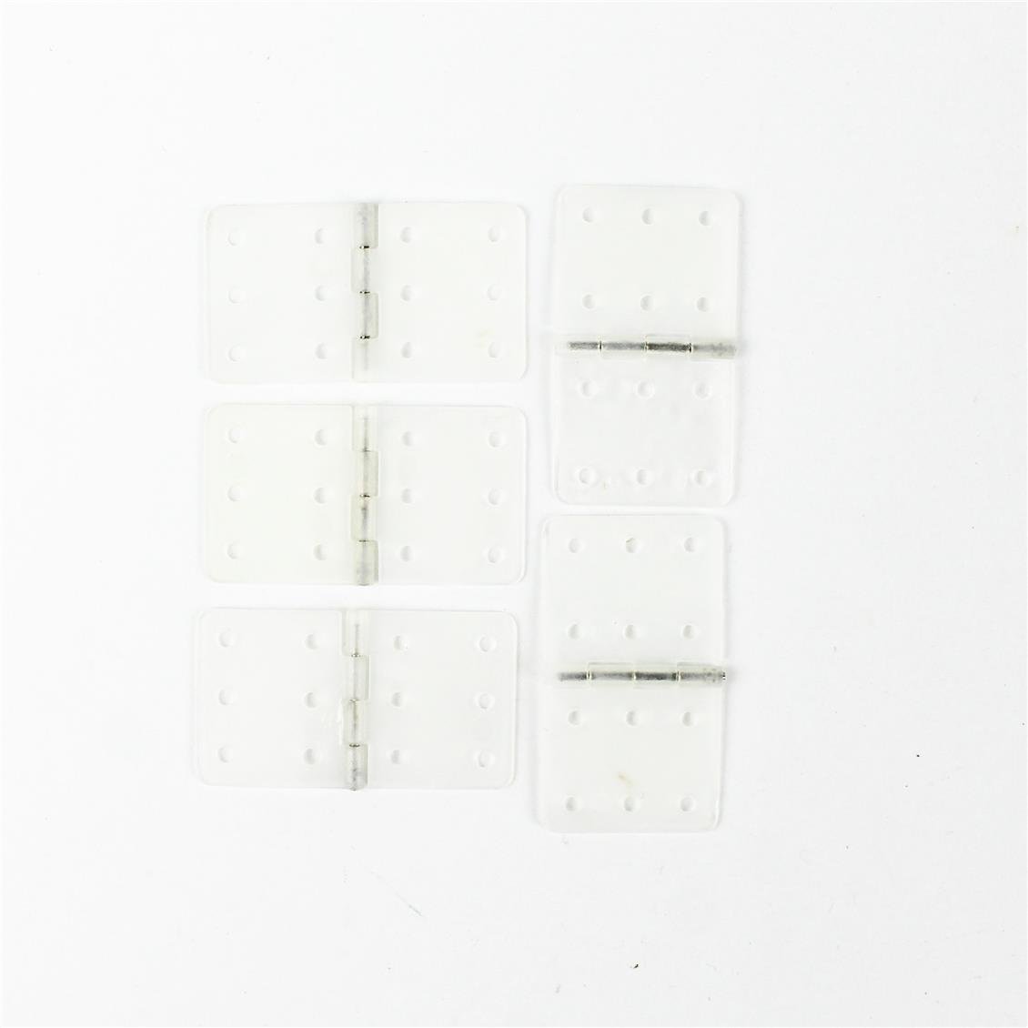 Haoye HY008-00201 Küçük Boy Plastik Menteşe, L16×W28 mm, 5 Adet