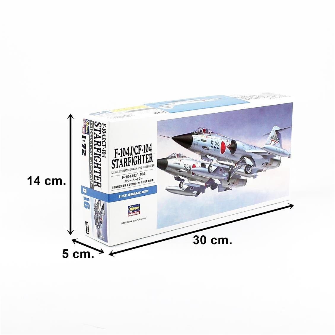 Hasegawa 1446 1/72 Ölçek, F-104J/CF-104 Stargighter (JASDF/CANADA).Savaş Uçağı Plastik Model Kiti