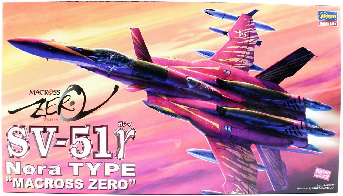 Hasegawa 16 65716 1/72 Ölçek SV-51 γ Nora Type (Macross Zero), Macross-Robotech TV Serisi, Bilim Kurgu Plastik Model Kiti