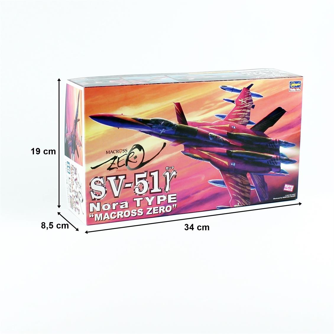 Hasegawa 16 65716 1/72 Ölçek SV-51 γ Nora Type (Macross Zero), Macross-Robotech TV Serisi, Bilim Kurgu Plastik Model Kiti