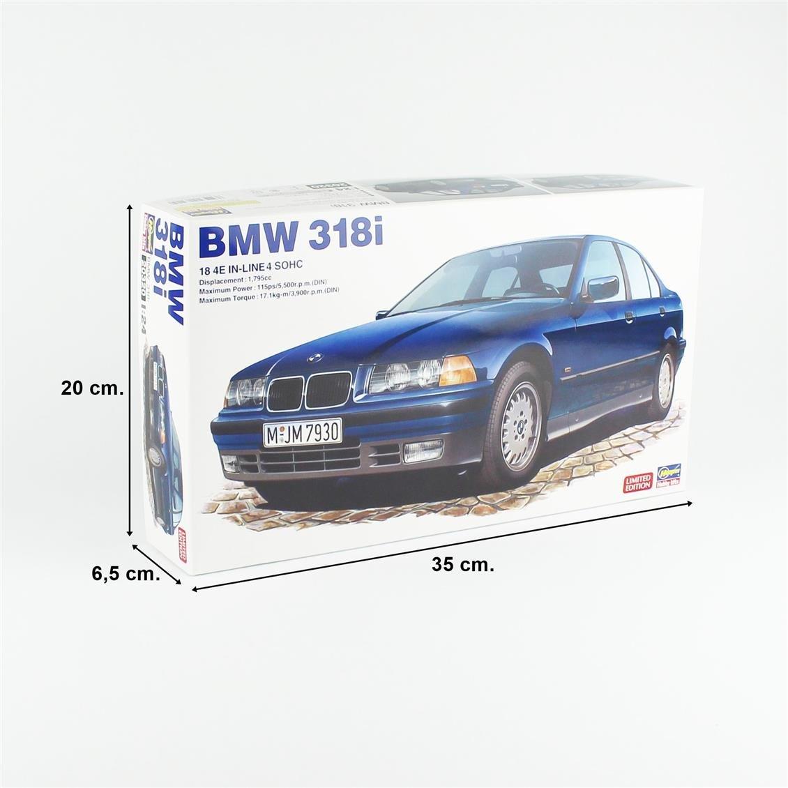 Hasegawa 20320 1/24 Ölçek, BMW 318i (Limited Edition), Otomobil Plastik Model Kiti
