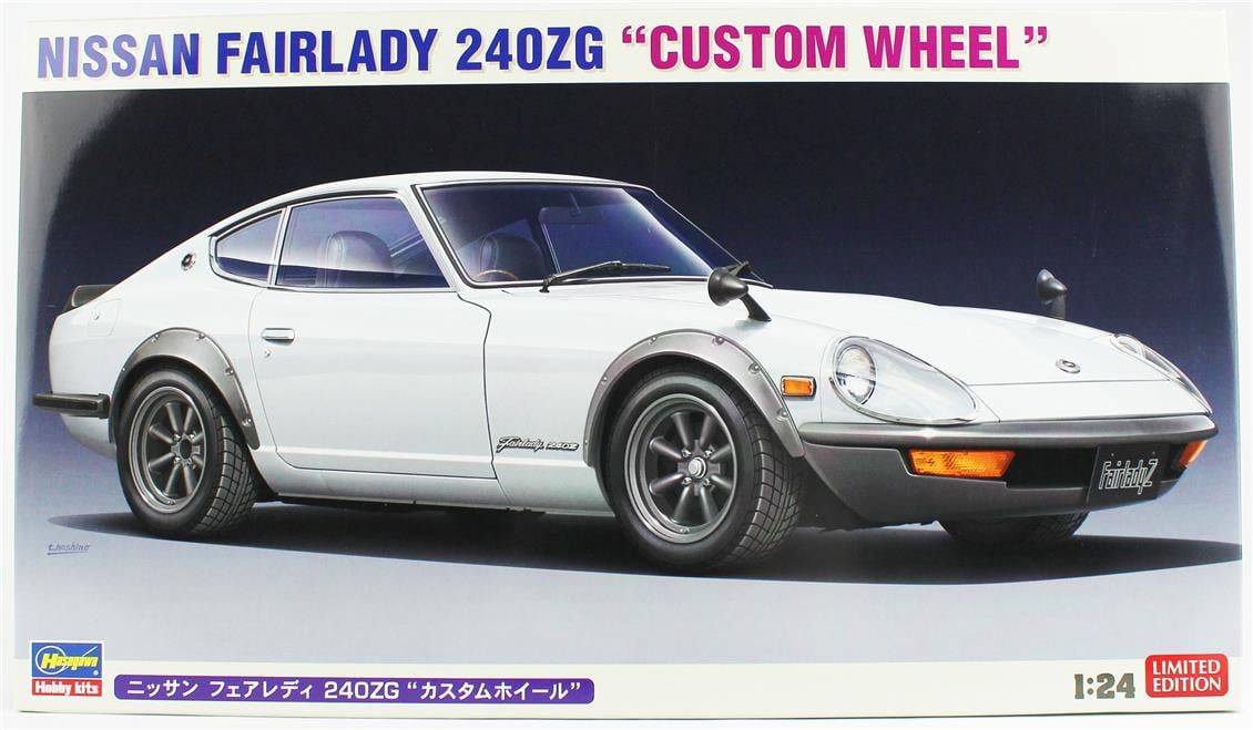 Hasegawa 20439 1/24 Ölçek, Nissan Fairlady 240ZG (Custom Wheel), Otomobil Plastik Model Kiti