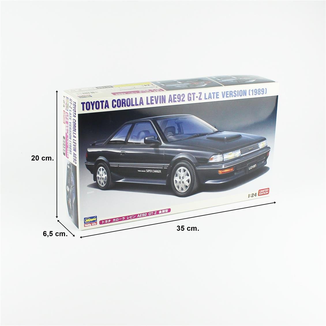 Hasegawa 20486 1/24 Ölçek, Toyota Corolla Levin AE92 GT-Z Late Version (1989), (Limited Edition) Otomobil Plastik Model Kiti