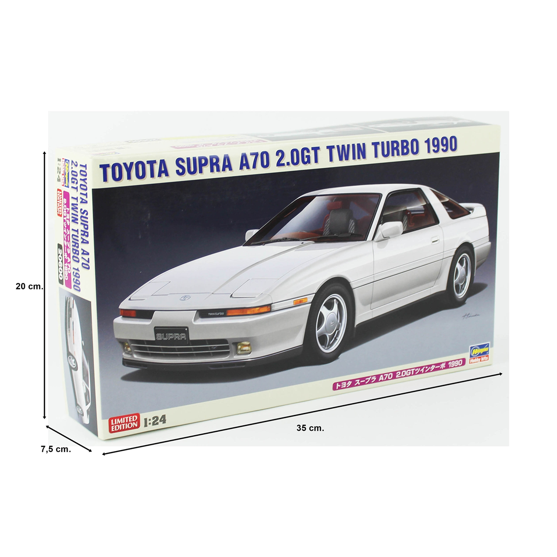 Hasegawa 20600 1/24 Ölçek, Toyota Supra A70 2.0GT Twin Turbo 1990, Otomobil Plastik Model Kiti