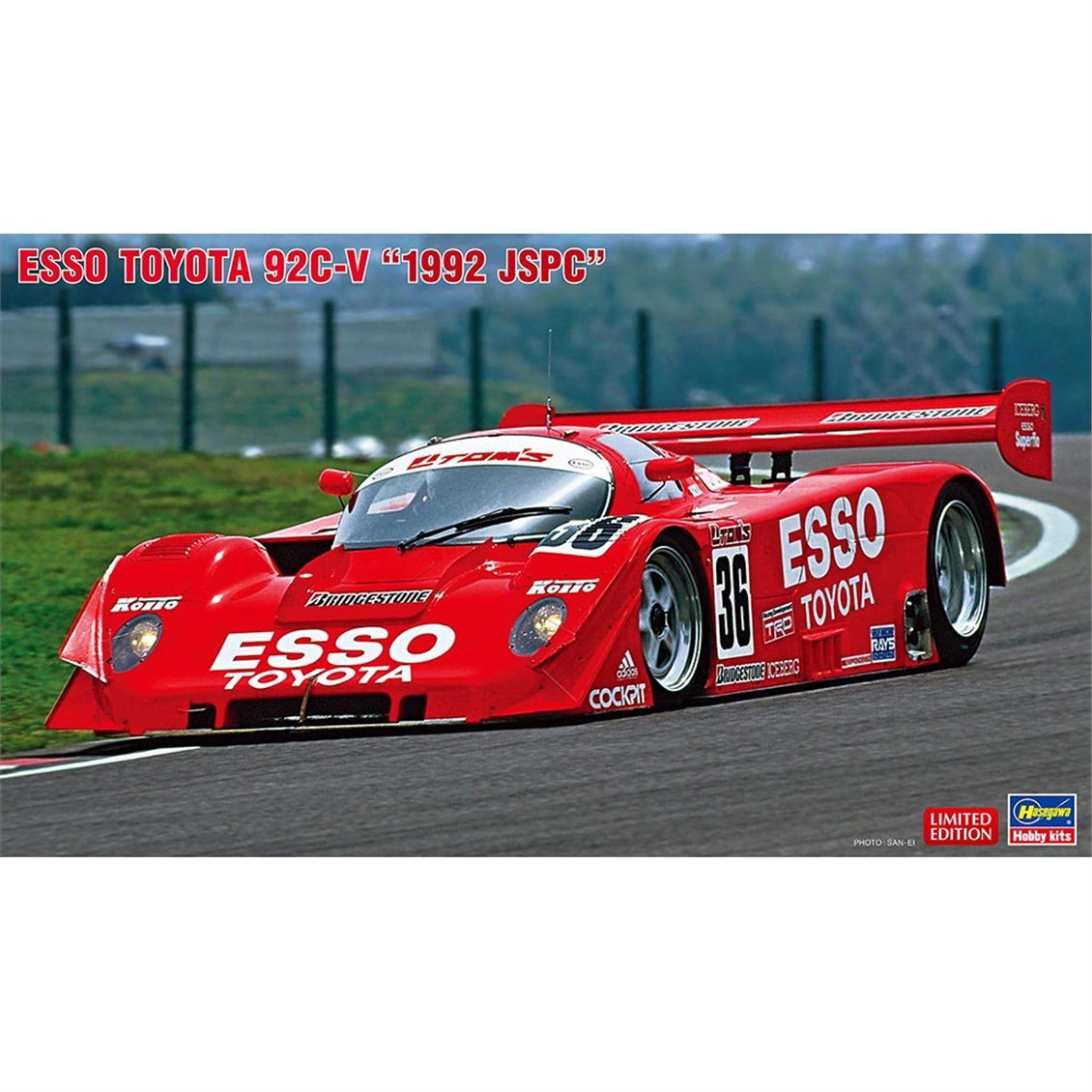 Hasegawa 20640 1/24 Ölçek, Esso Toyota 92C-V (1992 JSPC), Yarış Otomobili Plastik Model Kiti