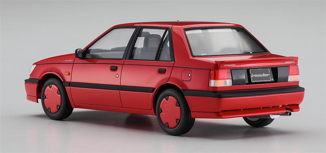 Hasegawa 20664 1/24 Ölçek, Isuzu Gemini (JT150) Irmscher Turbo (Red Color), (Limited Edition) Otomobil Plastik Model Kiti