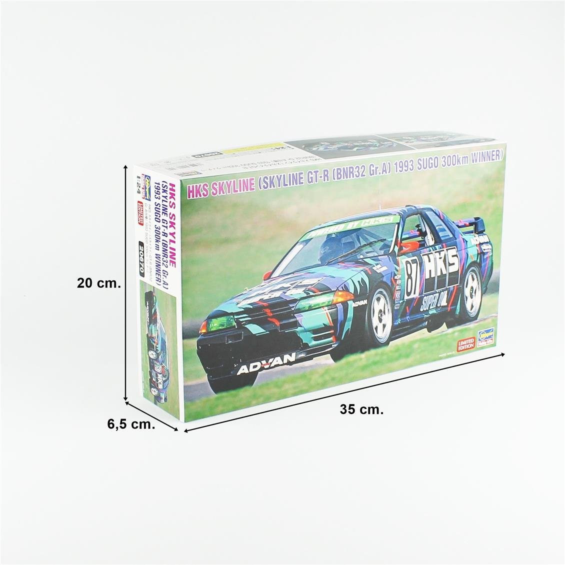 Hasegawa 20670 1/24 Ölçek, HKS Skyline Skyline GT-R [BNR32 Gr.A] 1993 SUGO 300km winner, (Limited Edition) Yarış Aracı Plastik